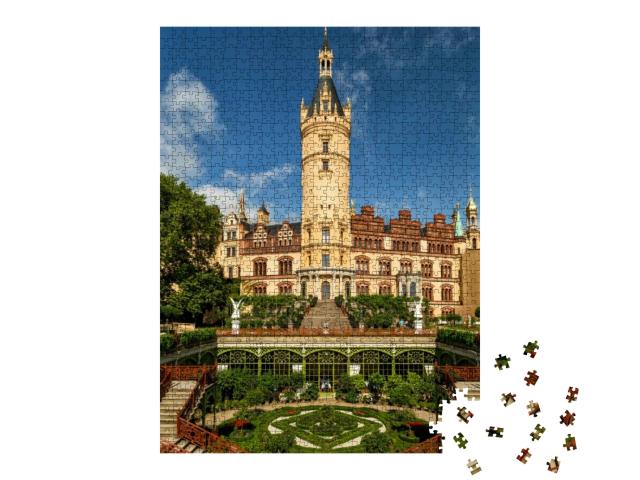 Schwerin Castle Schloss Schwerin in Northern Germany... Jigsaw Puzzle with 1000 pieces
