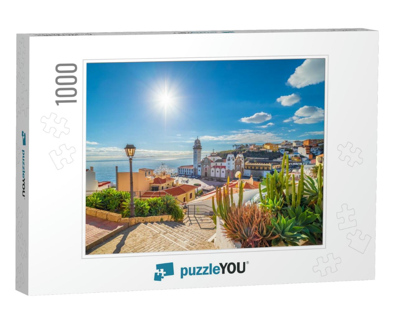 Landscape with Candelaria Town on Tenerife, Canary Island... Jigsaw Puzzle with 1000 pieces