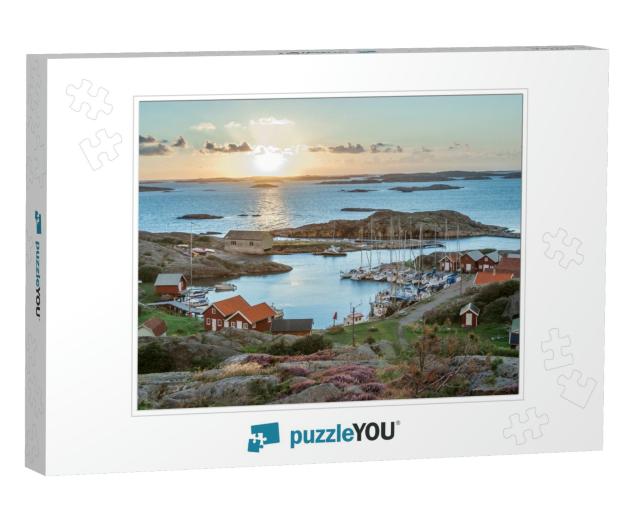 Fishing Harbor of Swedish Skerry Island of Ramsoe, Wester... Jigsaw Puzzle