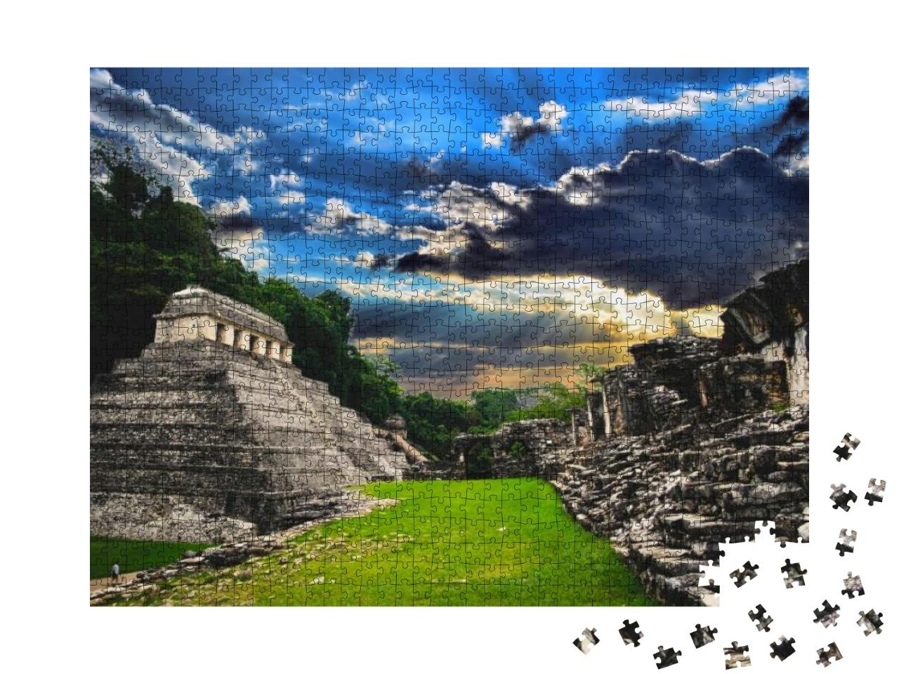 Mayan Ruins Palenque, Mexico... Jigsaw Puzzle with 1000 pieces