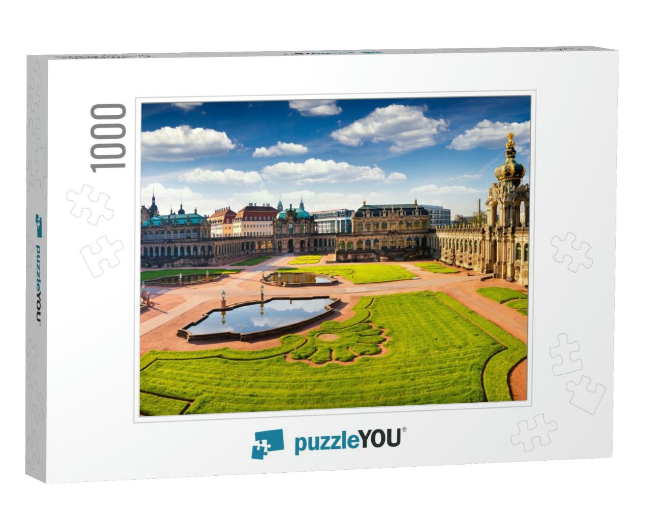 View from Birds Eye of Famous Zwinger Palace Der Dresdner... Jigsaw Puzzle with 1000 pieces