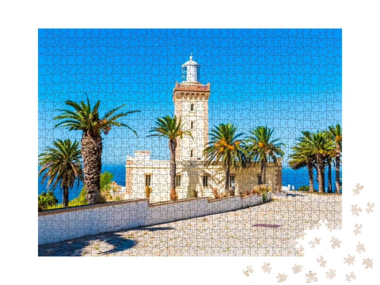 Beautiful Lighthouse of Cap Spartel Close to Tanger City... Jigsaw Puzzle with 1000 pieces