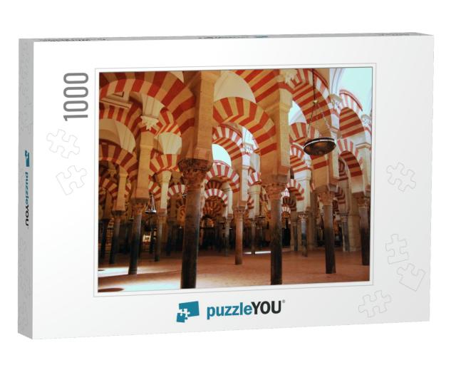 Arches Within the Prayer Hall of the Mezquita Mosque, Cor... Jigsaw Puzzle with 1000 pieces