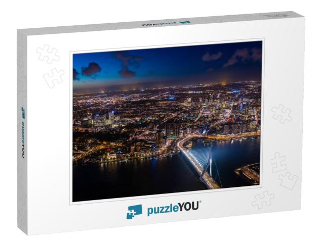 Night Cityscape of Rotterdam... Jigsaw Puzzle