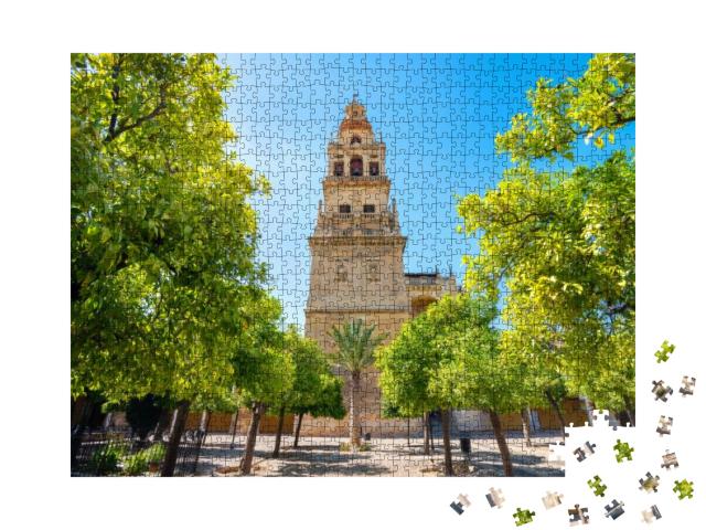 Famous Bell Tower La Mezquita Mosque Cathedral & Courtyar... Jigsaw Puzzle with 1000 pieces