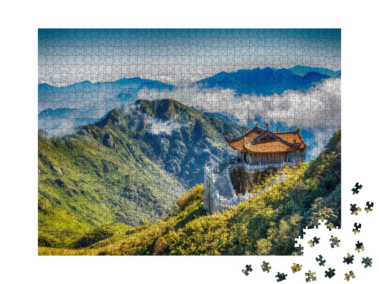 Pavilion in Traditional Classic Chinese Architectural Sty... Jigsaw Puzzle with 1000 pieces