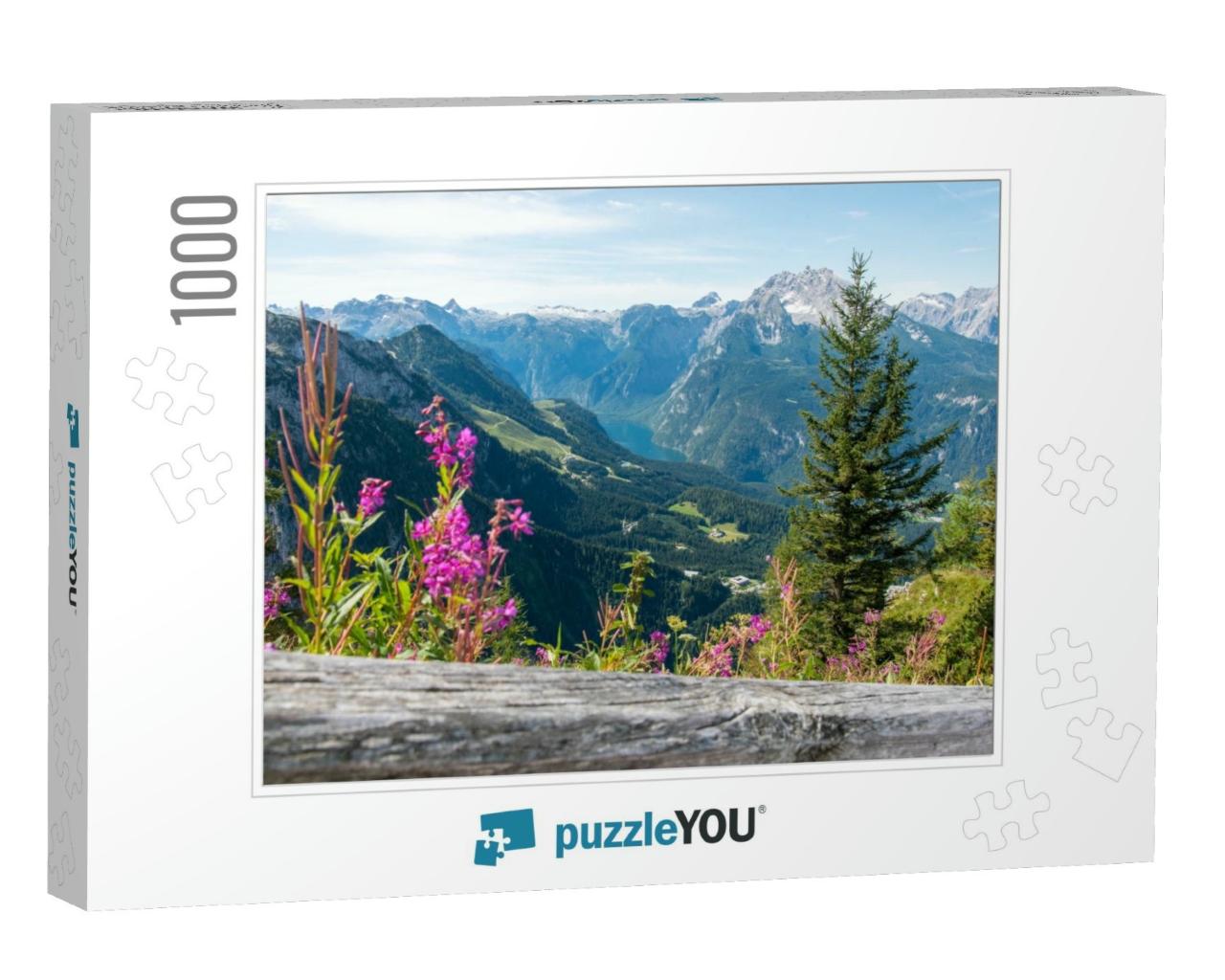 View from the Kehlsteinhaus to Lake Koenigssee, Obersalzb... Jigsaw Puzzle with 1000 pieces