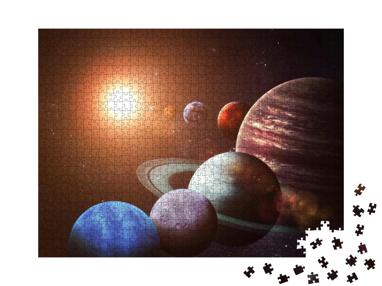 Solar System & Space Objects. Elements of This Image Furn... Jigsaw Puzzle with 1000 pieces