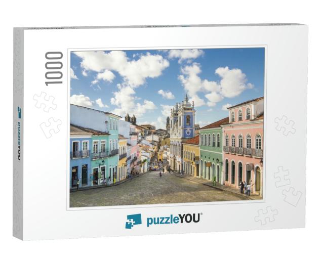Pelourinho in Salvador Da Bahia, Brazil... Jigsaw Puzzle with 1000 pieces