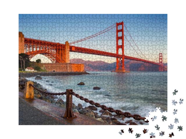 San Francisco. Image of Golden Gate Bridge in San Francis... Jigsaw Puzzle with 1000 pieces