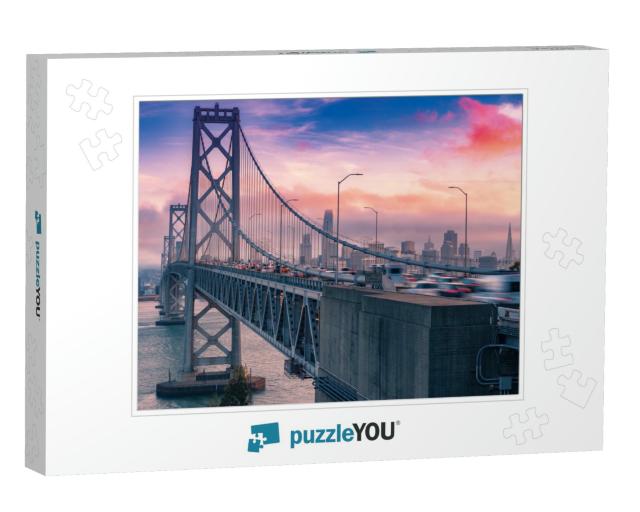 Wonderful View from the Height of Oakland Bridge in San F... Jigsaw Puzzle