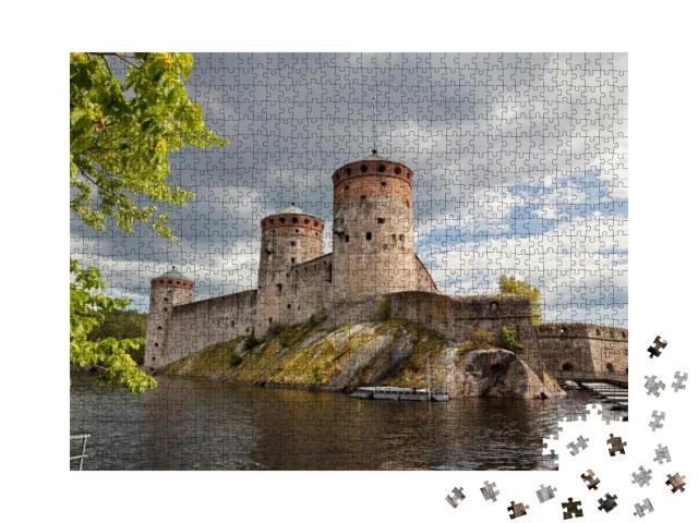 Savonlinna, Finland - Olavinlinna Castle... Jigsaw Puzzle with 1000 pieces
