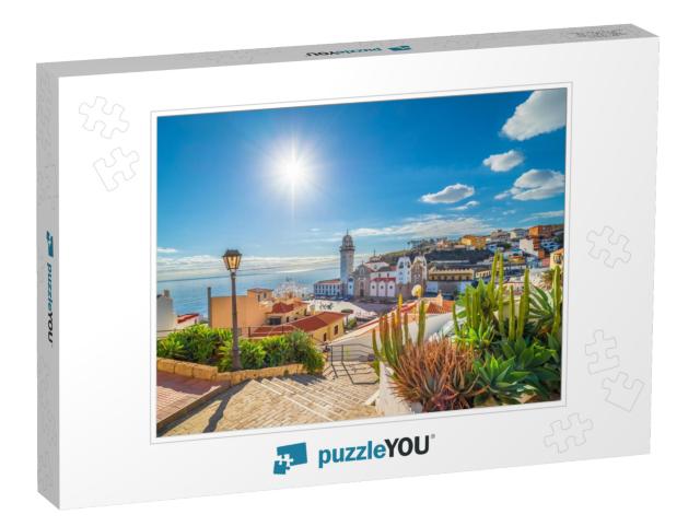 Landscape with Candelaria Town on Tenerife, Canary Island... Jigsaw Puzzle