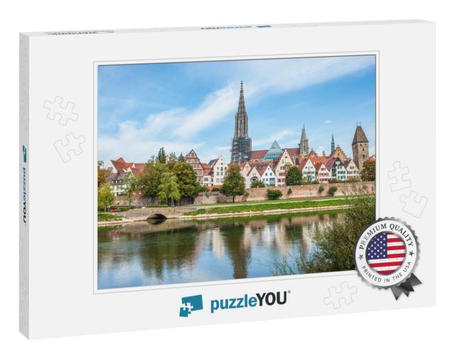 Panorama View of Ulm City Center, Germany... Jigsaw Puzzle