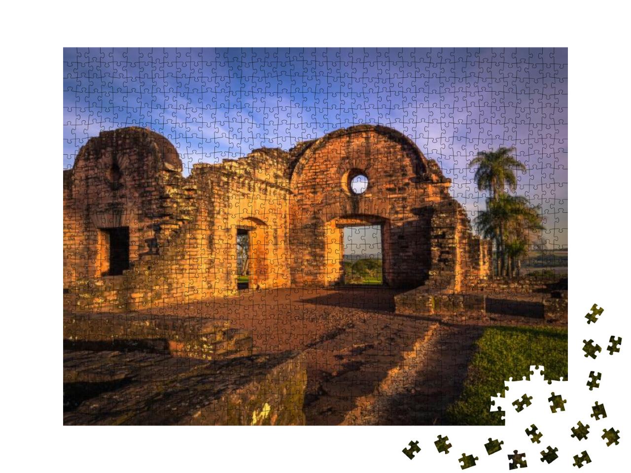 Inside the Ancient Jesuit Ruins of the Mission of Jesus D... Jigsaw Puzzle with 1000 pieces