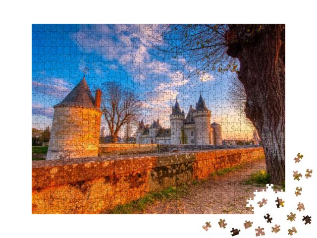 Sully Sur Loire, France - April 13, 2019 Famous Medieval... Jigsaw Puzzle with 1000 pieces