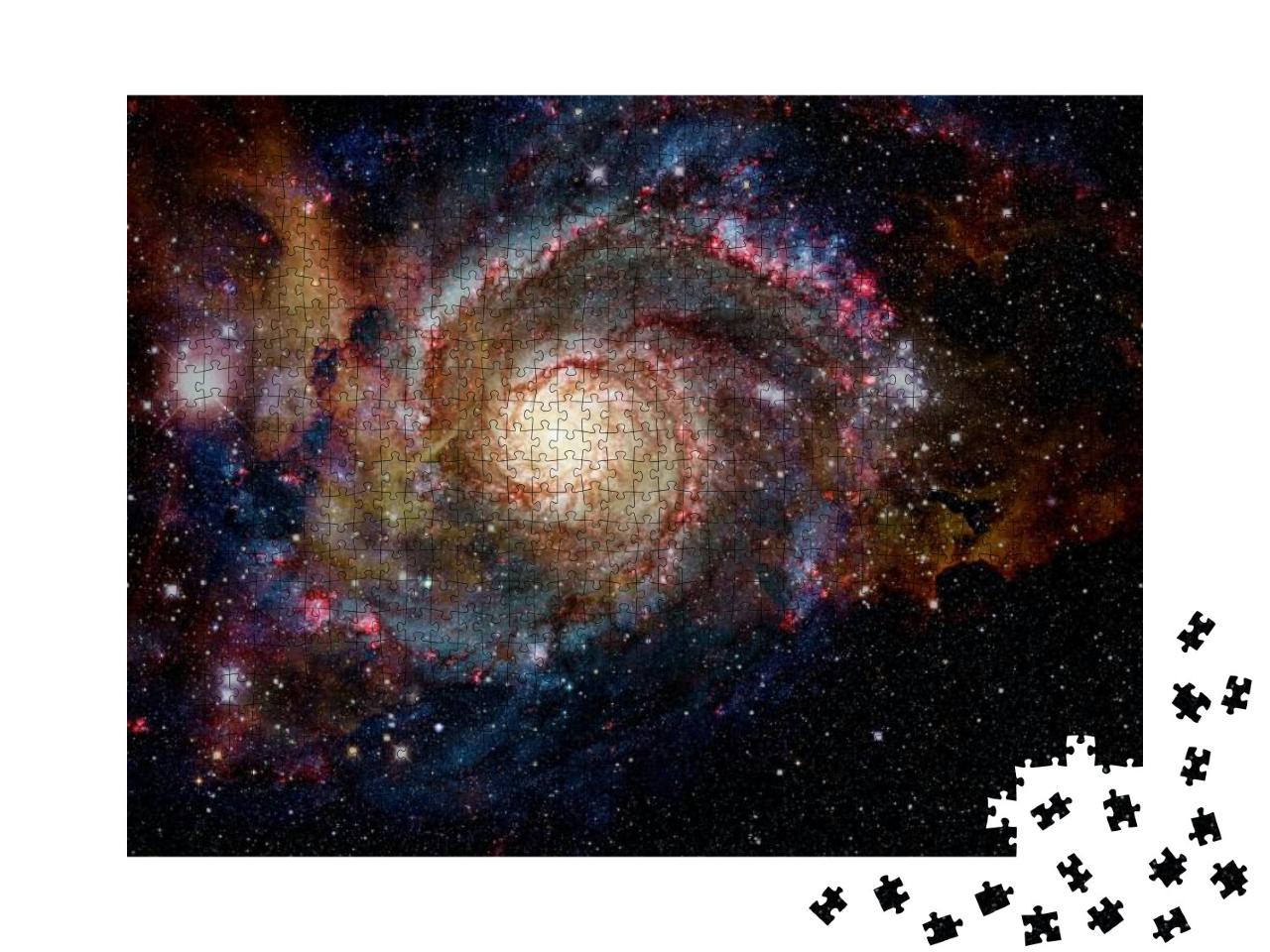 Galaxy & Nebula. Elements of This Image Furnished by Nasa... Jigsaw Puzzle with 1000 pieces