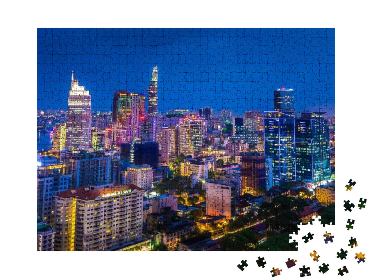 Ho Chi Minh Skyline in Viet Nam... Jigsaw Puzzle with 1000 pieces