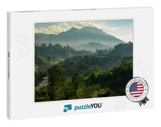 Guatemala Sunrise in the Jungle... Jigsaw Puzzle
