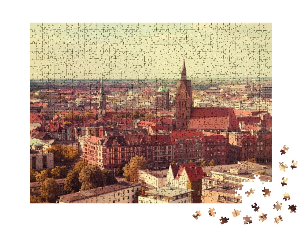 View from the New Town Hall on the Market Church & Old Ho... Jigsaw Puzzle with 1000 pieces