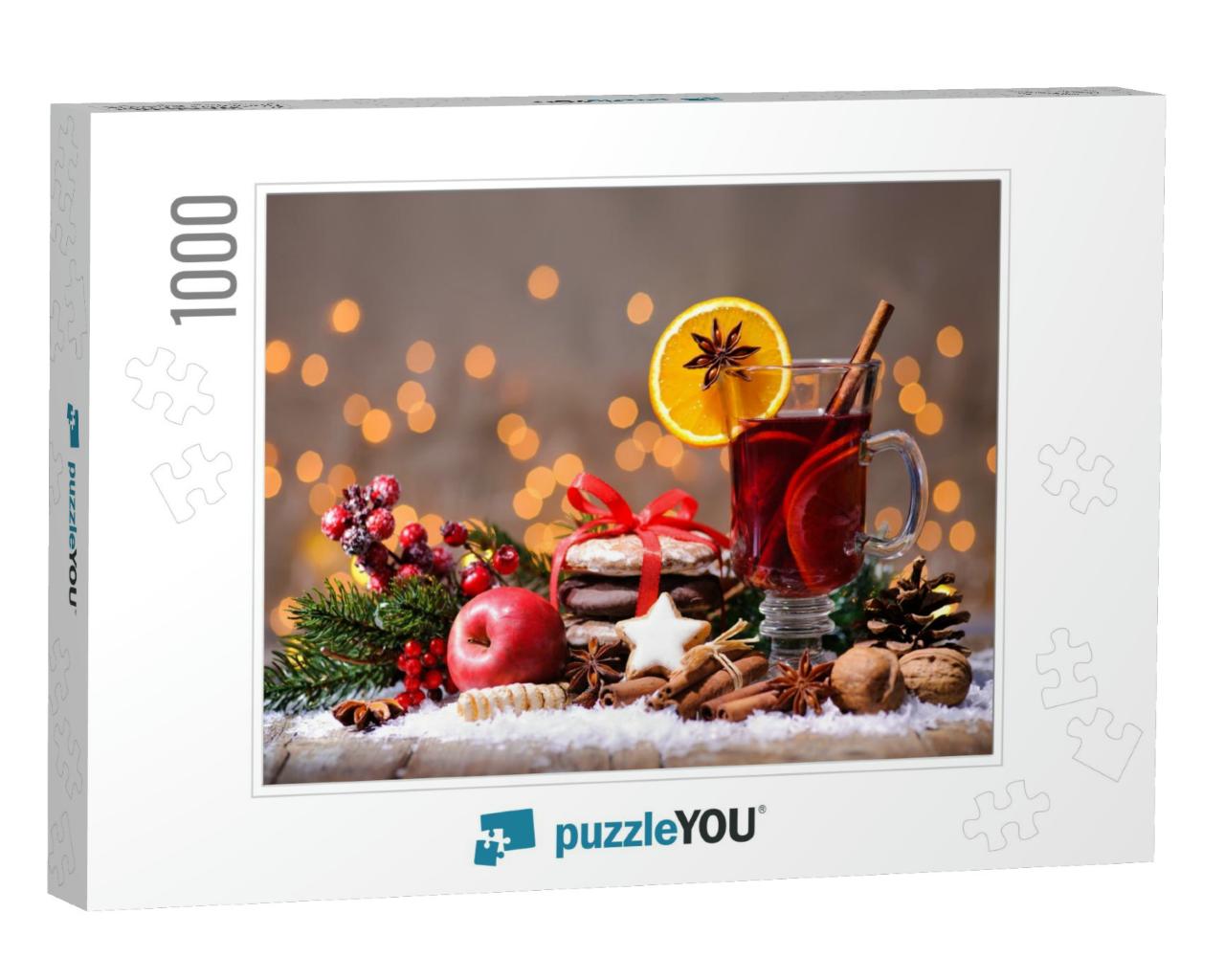 Christmas Mulled Wine with Oranges & Spices... Jigsaw Puzzle with 1000 pieces
