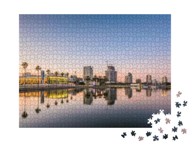 St. Petersburg, Florida, USA Downtown City Skyline on the... Jigsaw Puzzle with 1000 pieces