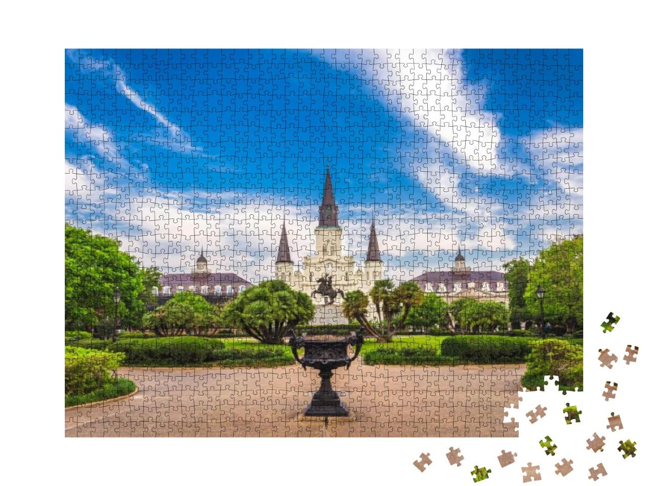 New Orleans, Louisiana, USA At Jackson Square & St. Louis... Jigsaw Puzzle with 1000 pieces