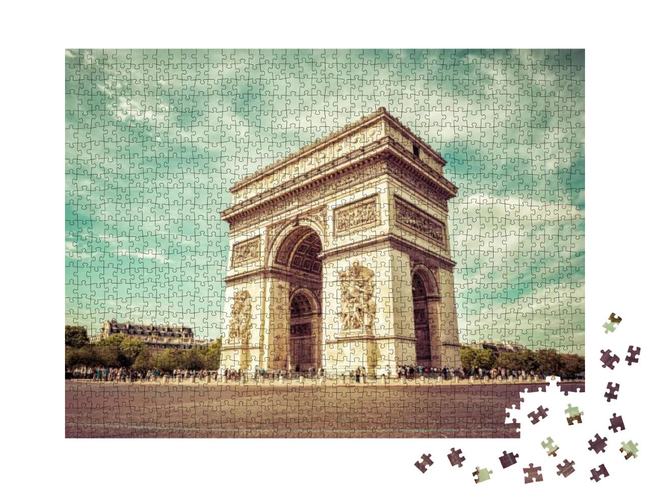 Paris - Arc De Triomphe... Jigsaw Puzzle with 1000 pieces