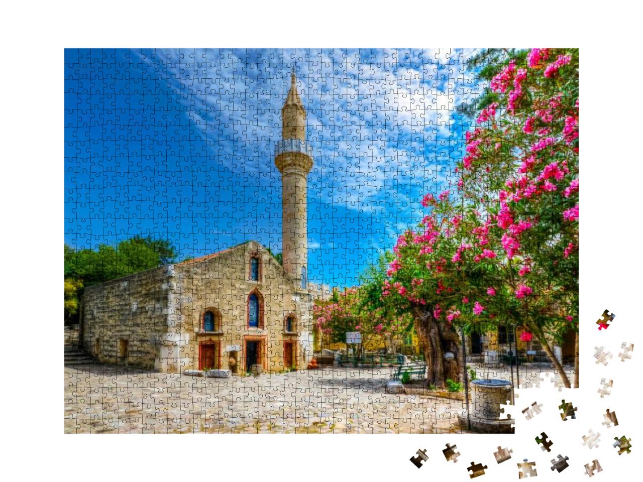 Kizilhisarli Mustafa Pasa Mosque in Bodrum Castle, Turkey... Jigsaw Puzzle with 1000 pieces