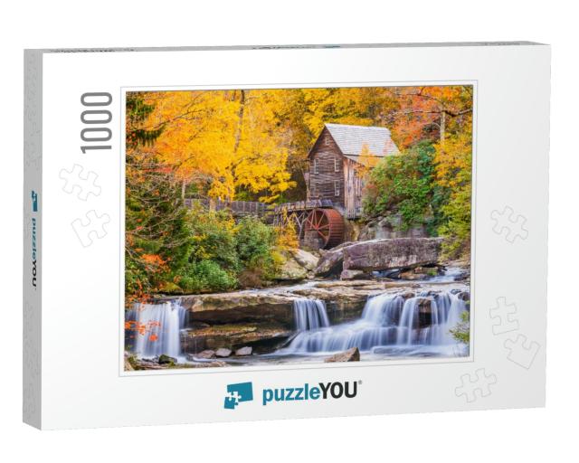 Babcock State Park, West Virginia, USA At Glade Creek Gris... Jigsaw Puzzle with 1000 pieces
