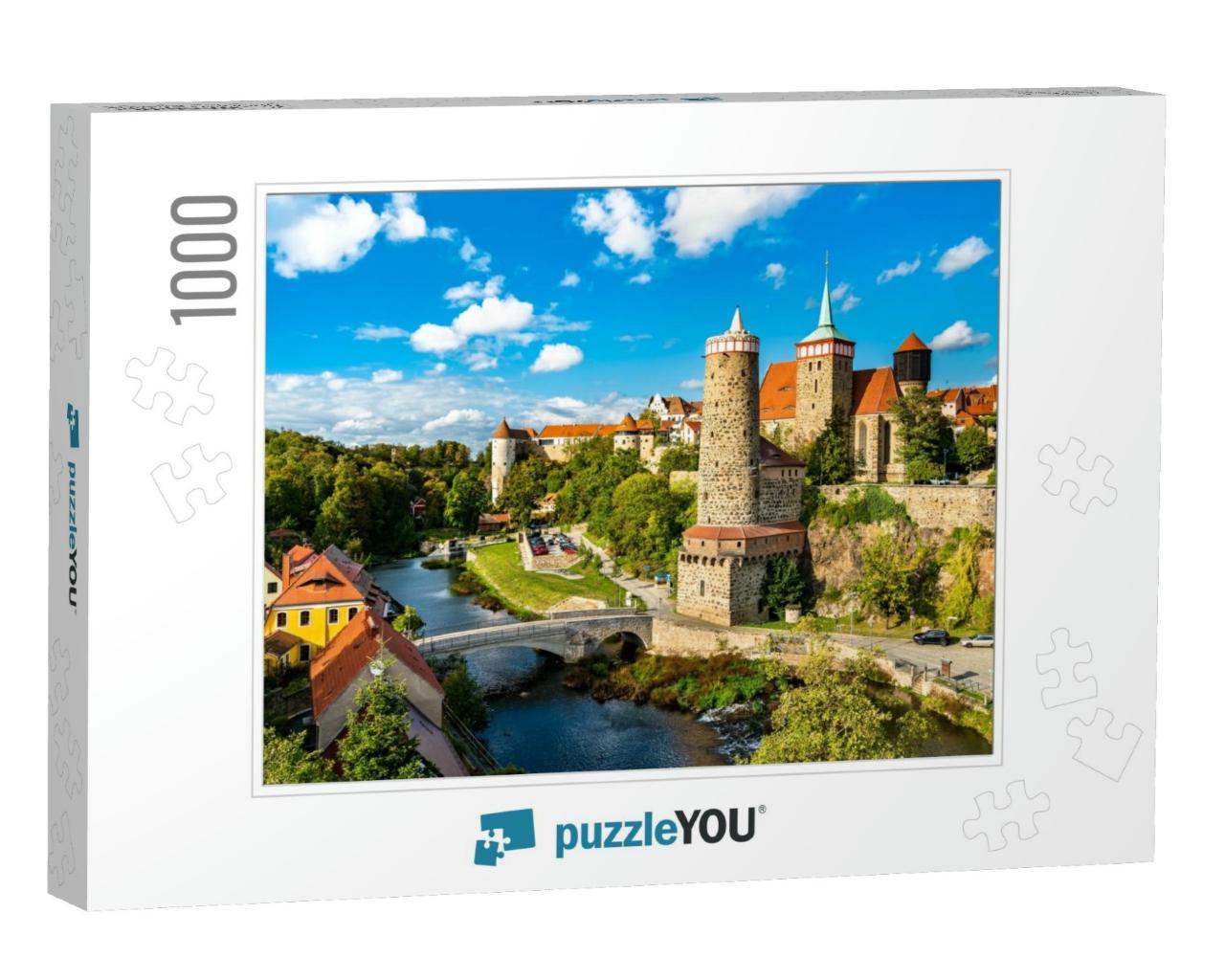 View of Bautzen Above the Hauptspree River in Bautzen - S... Jigsaw Puzzle with 1000 pieces