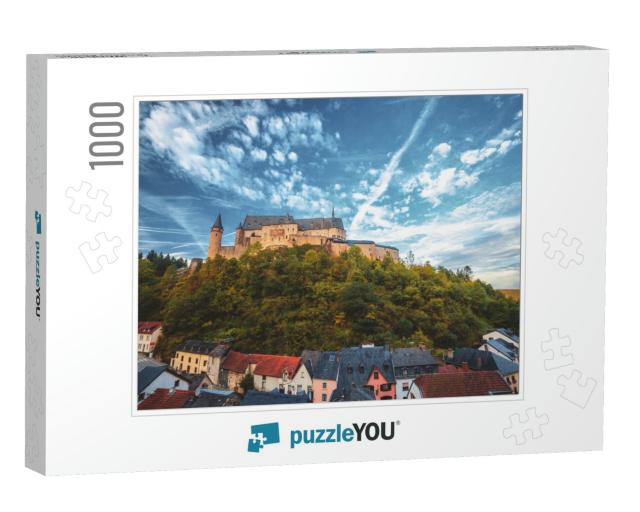 The Wonderful Castle of Vianden, a Little Village in Luxe... Jigsaw Puzzle with 1000 pieces