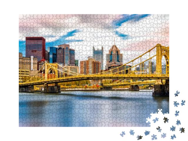 Rachel Carson Bridge Aka Ninth Street Bridge Spans Allegh... Jigsaw Puzzle with 1000 pieces