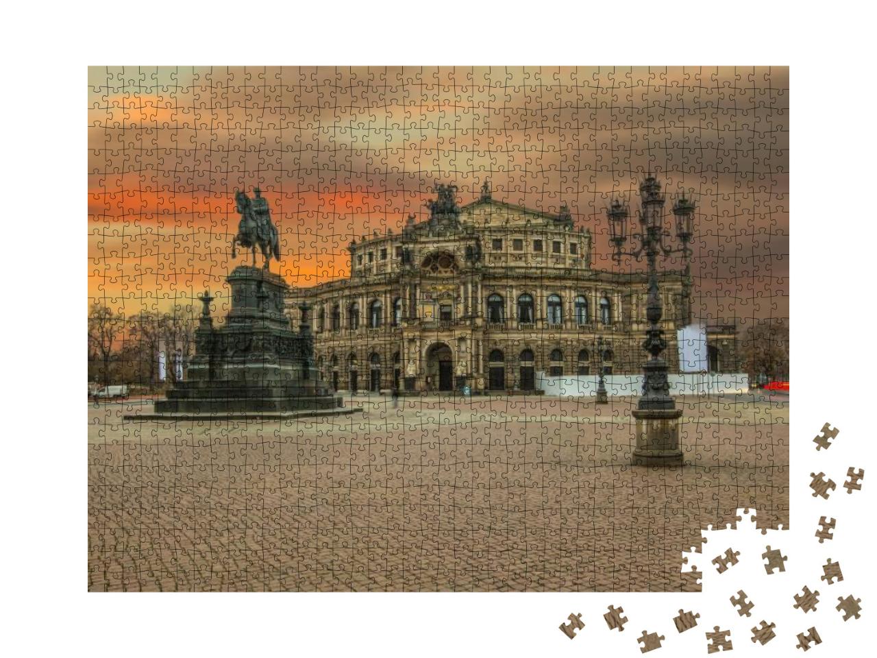Dresden, Germany - June 15, 2019 the Famous Opera House S... Jigsaw Puzzle with 1000 pieces