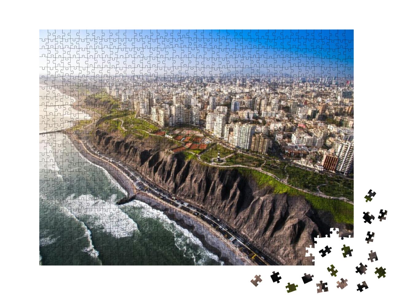 Lima, Peru Panoramic View of Lima from Miraflores... Jigsaw Puzzle with 1000 pieces
