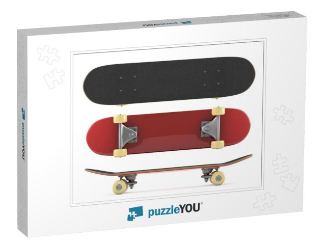 Skateboard Isolated on White Background... Jigsaw Puzzle