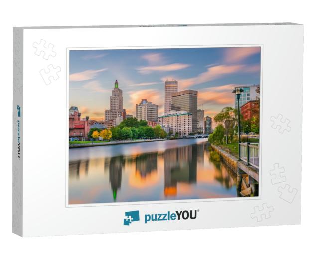 Providence, Rhode Island, USA Downtown Cityscape Viewed fr... Jigsaw Puzzle