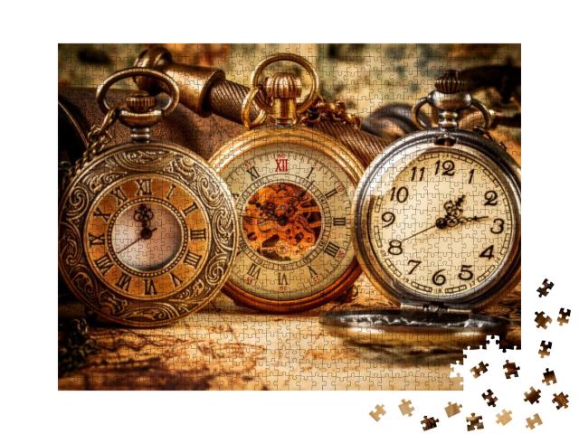 Vintage Antique Pocket Watch... Jigsaw Puzzle with 1000 pieces