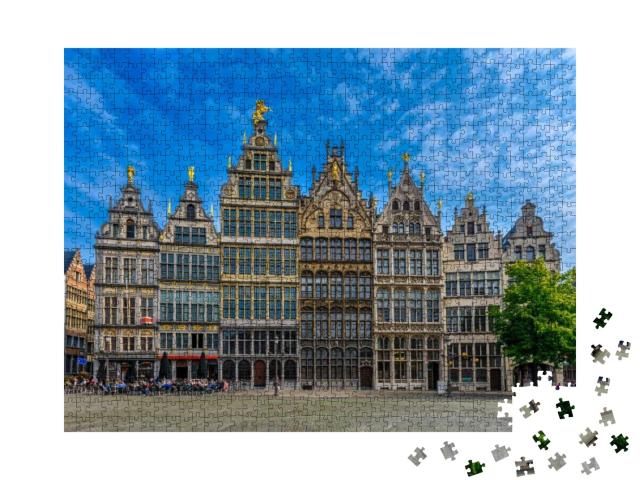 The Grote Markt Great Market Square of Antwerpen Antwerp... Jigsaw Puzzle with 1000 pieces