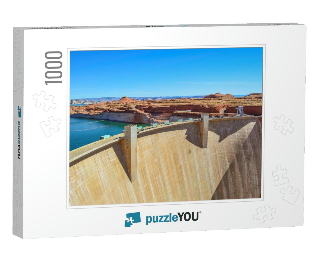 Glen Canyon Hoover Dam View with Sunny Image Erosion, Nat... Jigsaw Puzzle with 1000 pieces