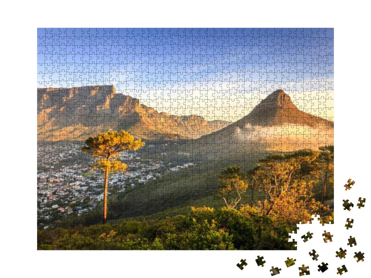 Lions Head Mountain in Cape Town, South Africa... Jigsaw Puzzle with 1000 pieces