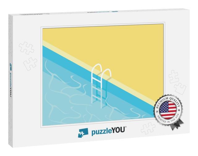 Isometric Swimming Pool with a Staircase & Clear Water. S... Jigsaw Puzzle