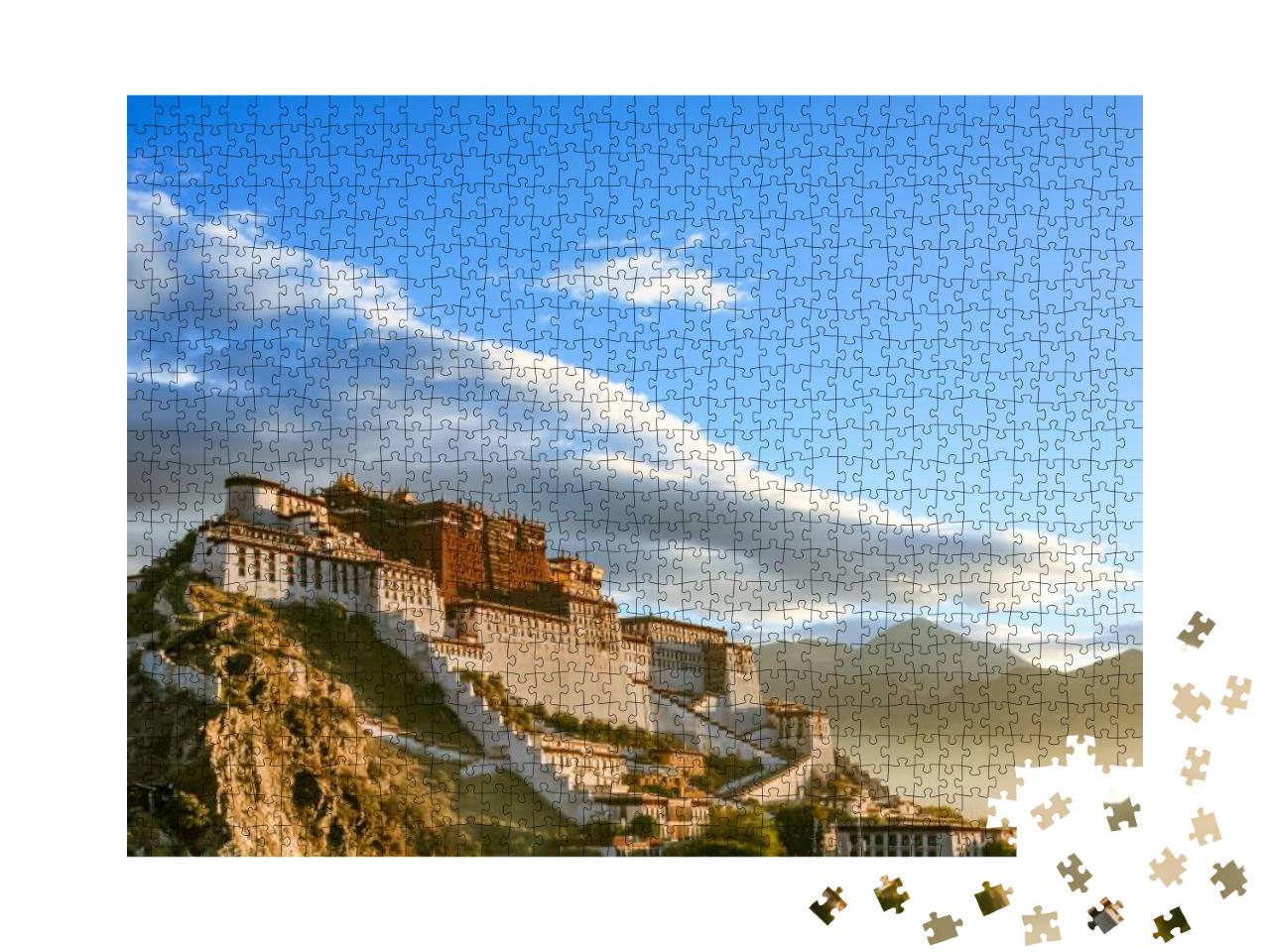 Qingzang Plateau Tibet Lhasa Potala Palace Rizhao Jinding... Jigsaw Puzzle with 1000 pieces