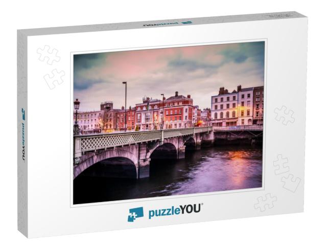 Grattan Bridge Over the River Liffey in Dublin Ireland... Jigsaw Puzzle