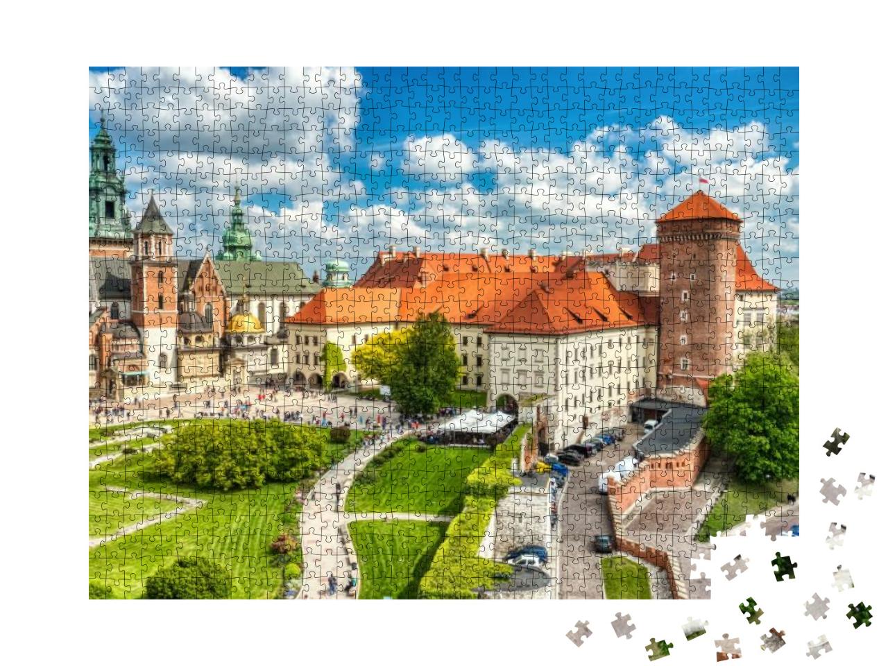 Wawel Castle During the Day, Krakow, Poland... Jigsaw Puzzle with 1000 pieces