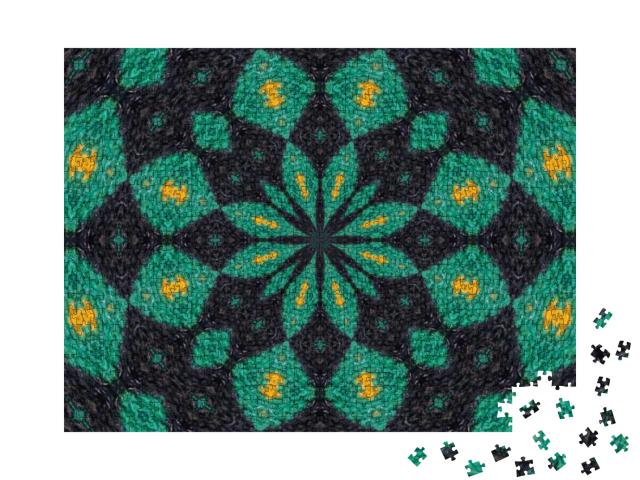 Abstract Kaleidoscope Background. Multicolor Kaleidoscope... Jigsaw Puzzle with 1000 pieces