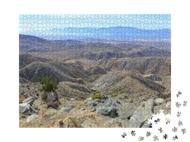 Keys View At Joshua Tree National Park in America... Jigsaw Puzzle with 1000 pieces