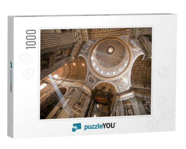 The Inside of the Dome of St. Peters Basilica in the Vati... Jigsaw Puzzle with 1000 pieces
