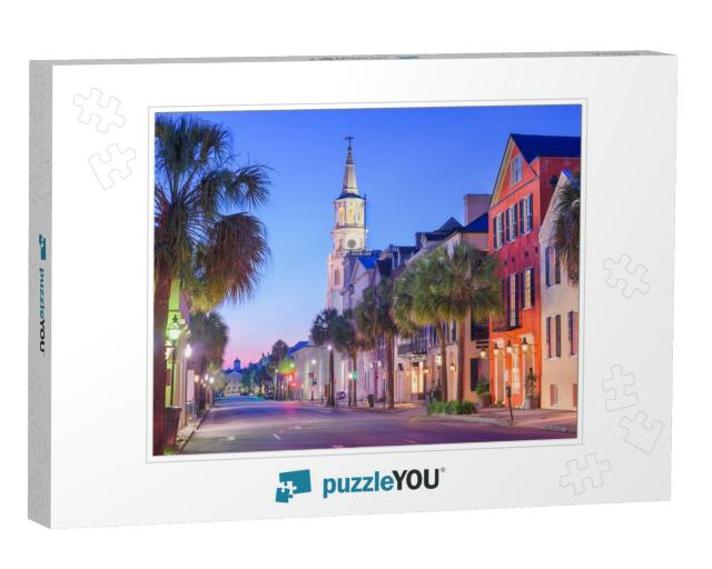 Charleston, South Carolina, USA in the French Quarter At T... Jigsaw Puzzle