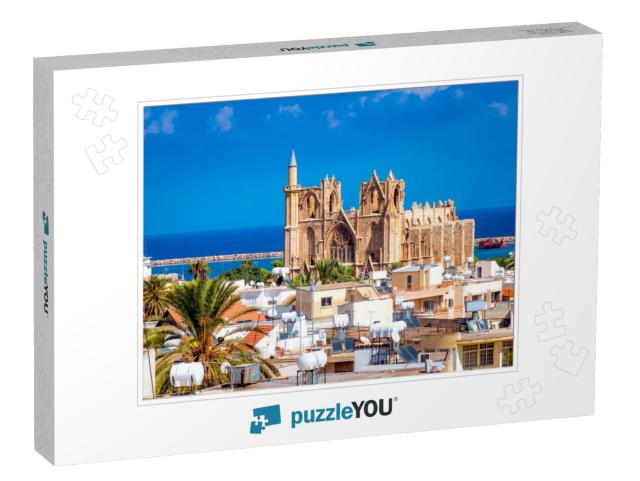 Lala Mustafa Pasha Mosque & Famagusta Town. Famagusta, Cy... Jigsaw Puzzle